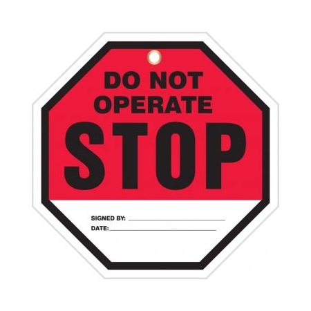 OCTOTAGS SAFETY TAG STOP  DO TAP844PTP